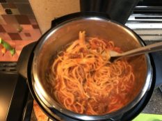 Photo of spaghetti in an Instant Pot