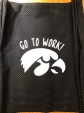 Photo of Gymhawks Bag with 2018 motto.